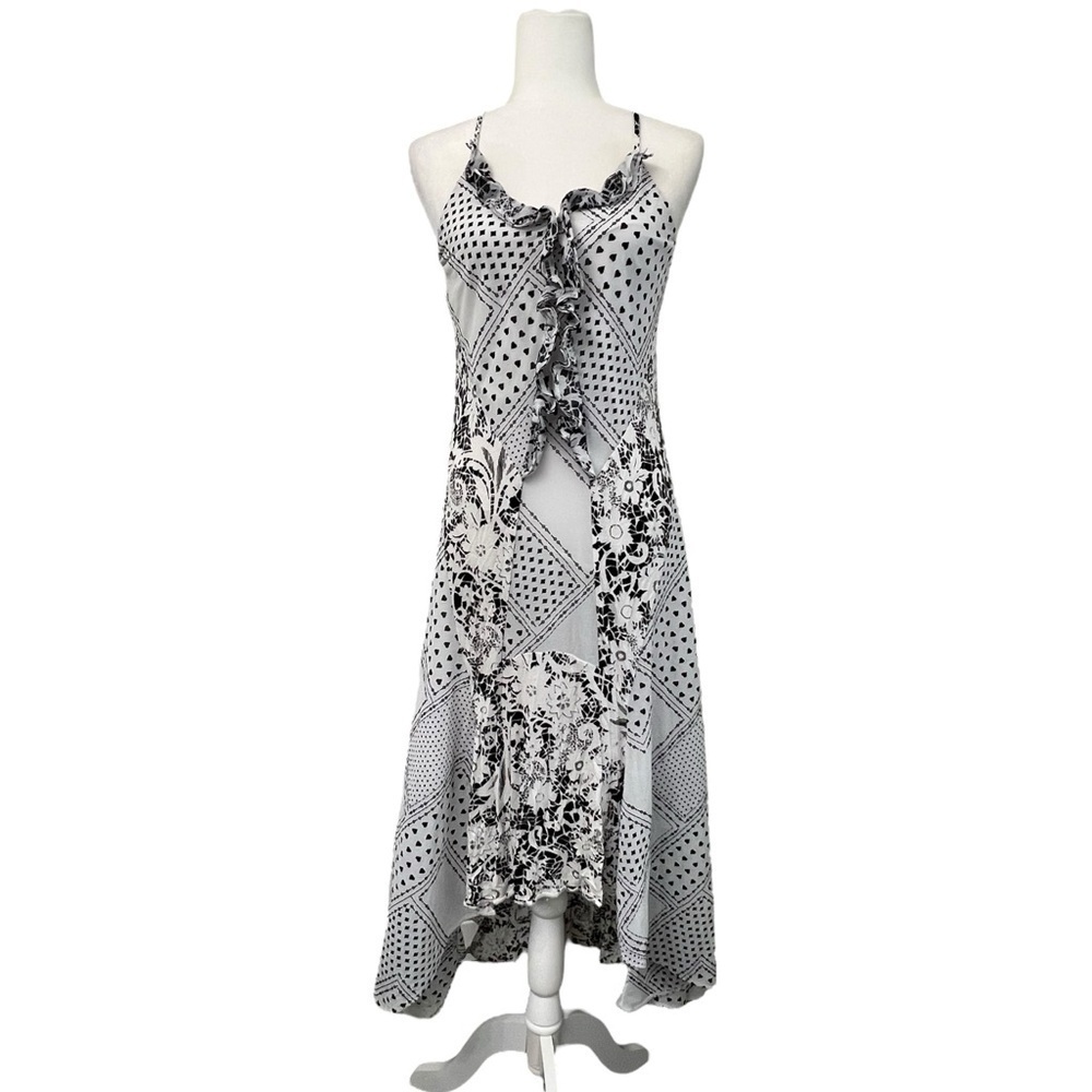 Disney Alice Through The Looking Glass Black and White High Low Sundress